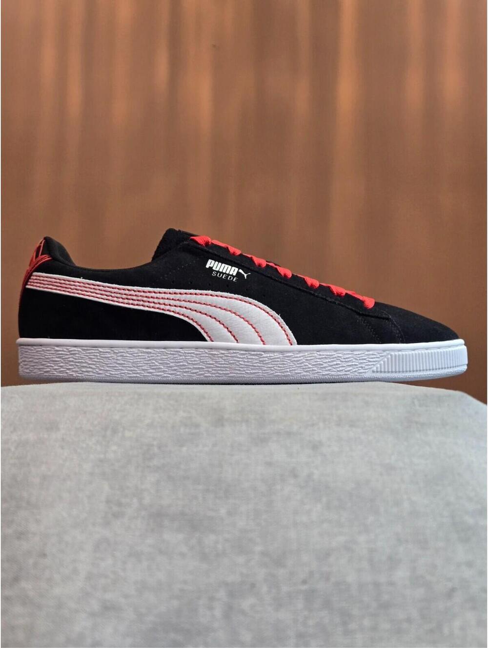 PUMA Suede x Marvel Spider-Man Miles Morales - Black White Red (397741-01) 11.5M
